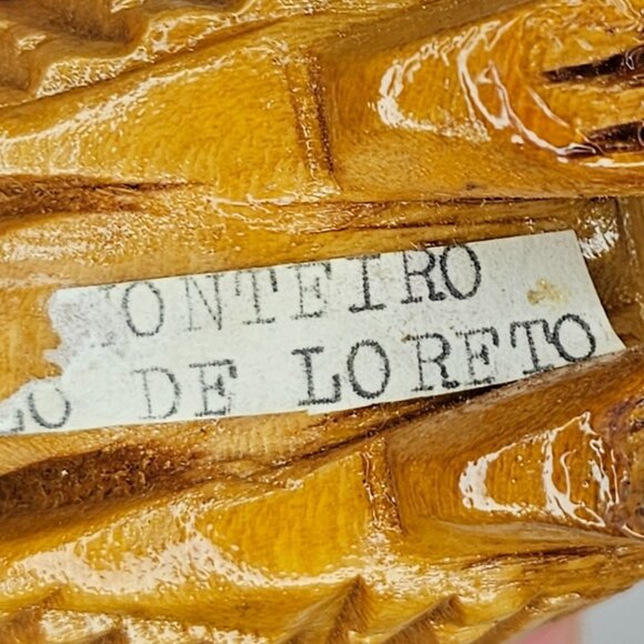 Vintage Hand Carved Wooden Armadillo Realistic Folk Art Antonio Monteiro - Picture 6 of 8